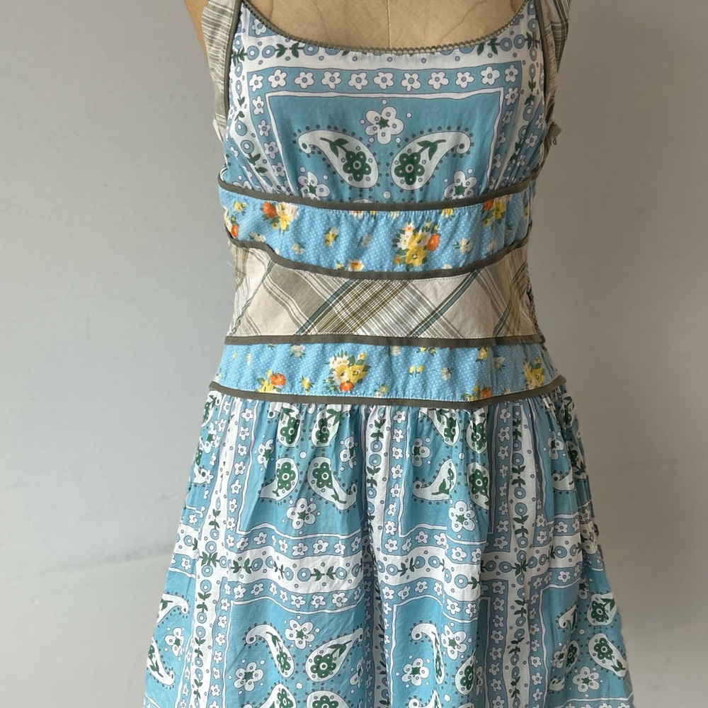Free People Blue Floral Mini Dress